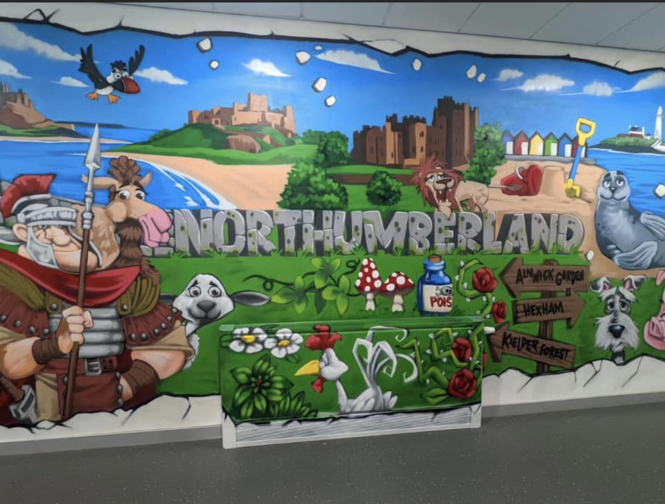 Foundation Learning students create stunning campus murals
