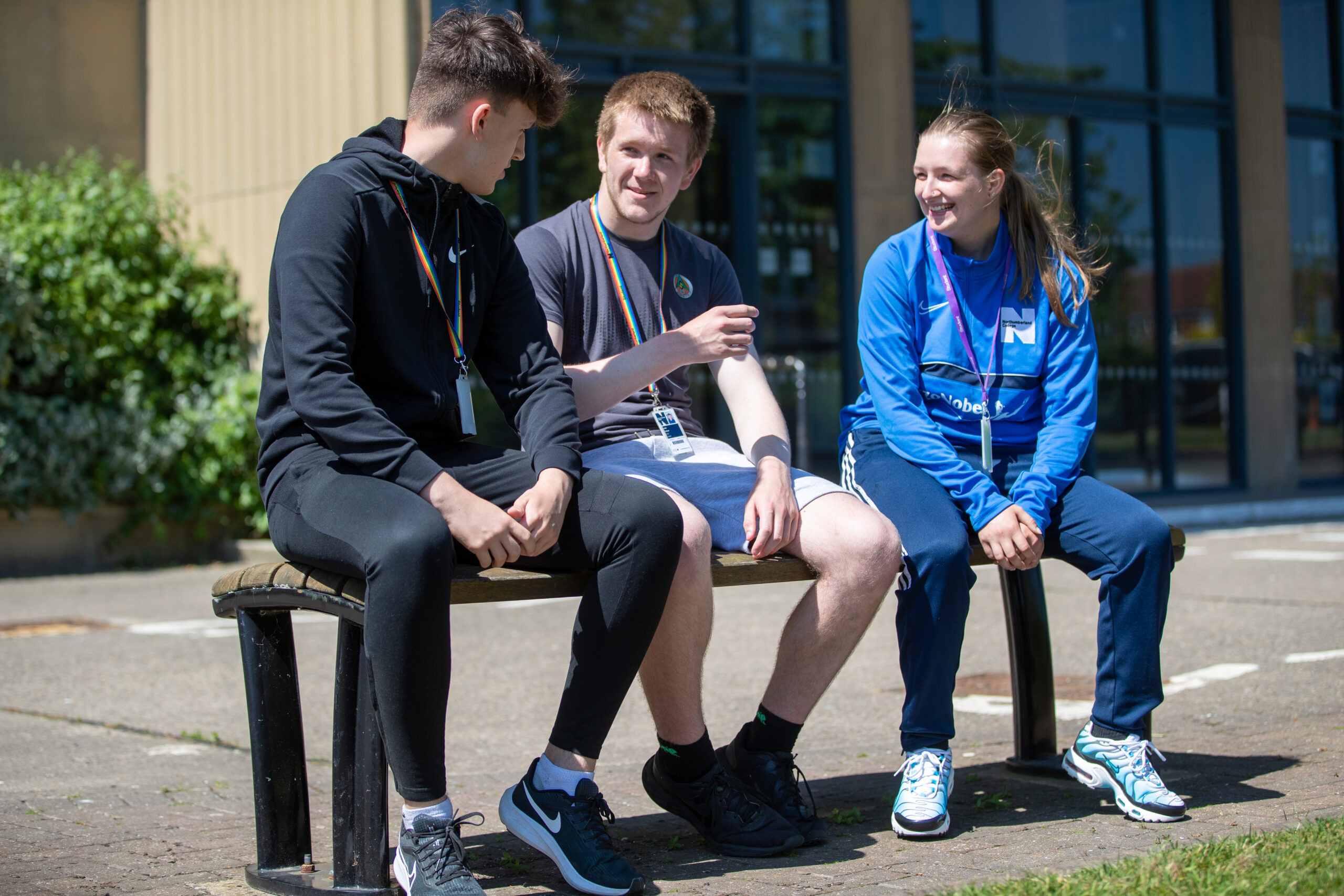 Students sitting in Northumberland college.